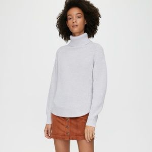 Aritzia Wilfred Free Asianna Sweater in Light Grey